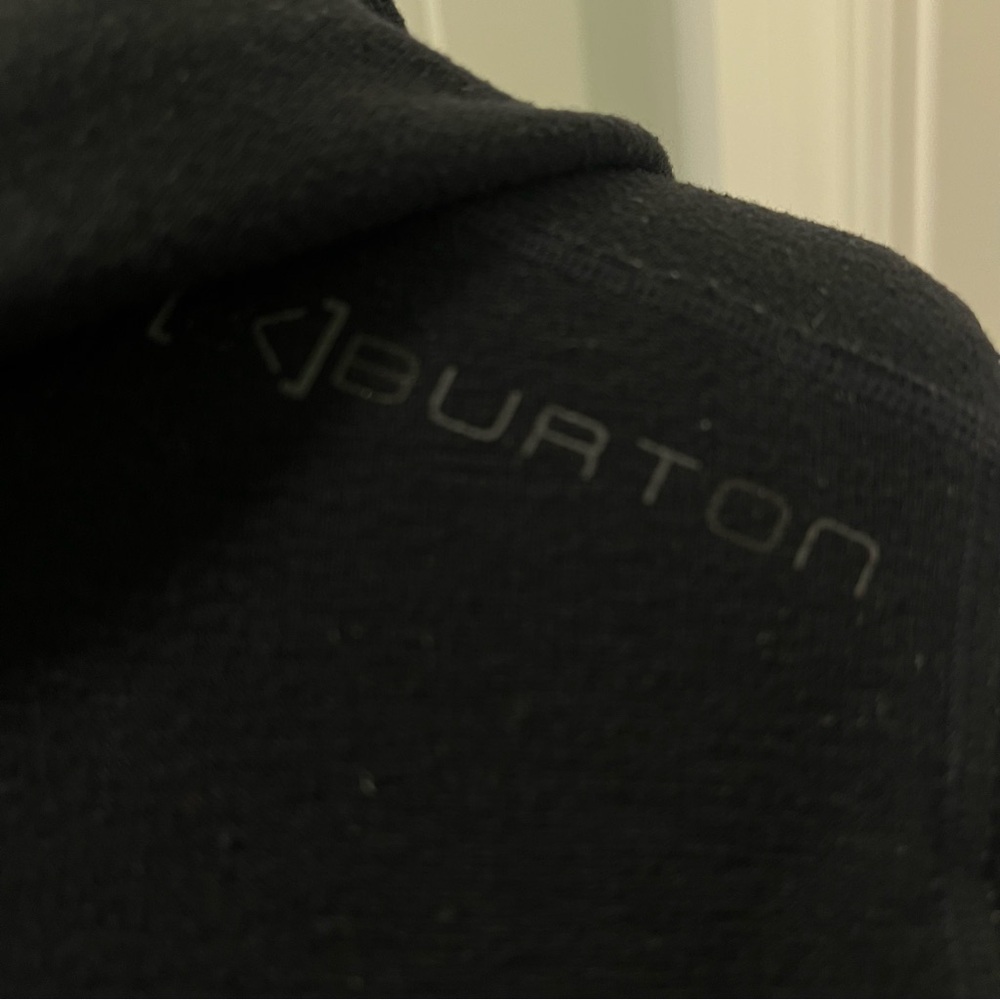 BURTON [ak] Black Hoodie Base Layer Snowboard Ski Polartec Gore-tex Size Large - Picture 3 of 16